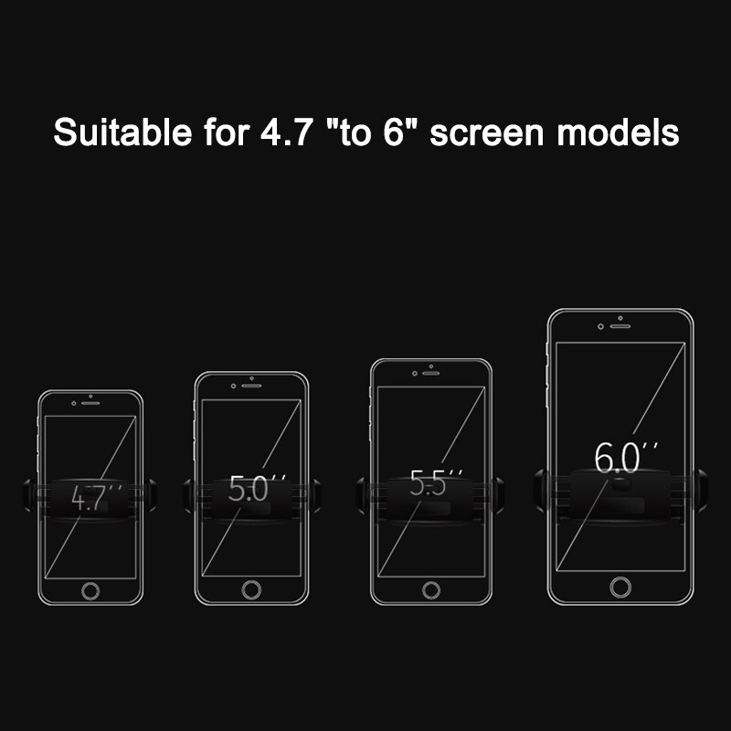 Car Cell Phone Mount Car Air Vent Clip Holder Universal Stand Hands Free Cradle Adjustable Black CSL88