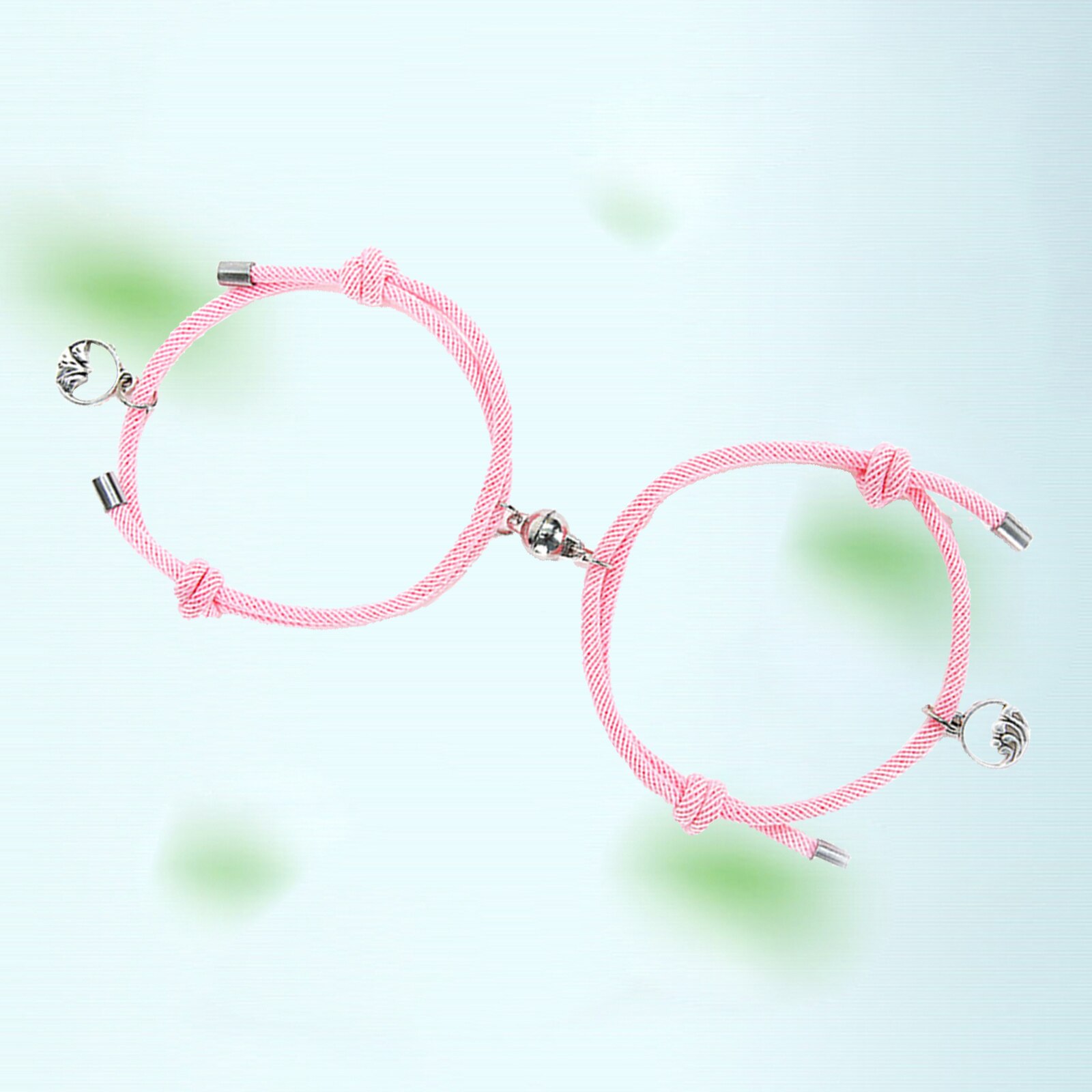 Liebhaber Passenden Armbinde Geflochtene Magnetische Abstand Armbinde Rosa