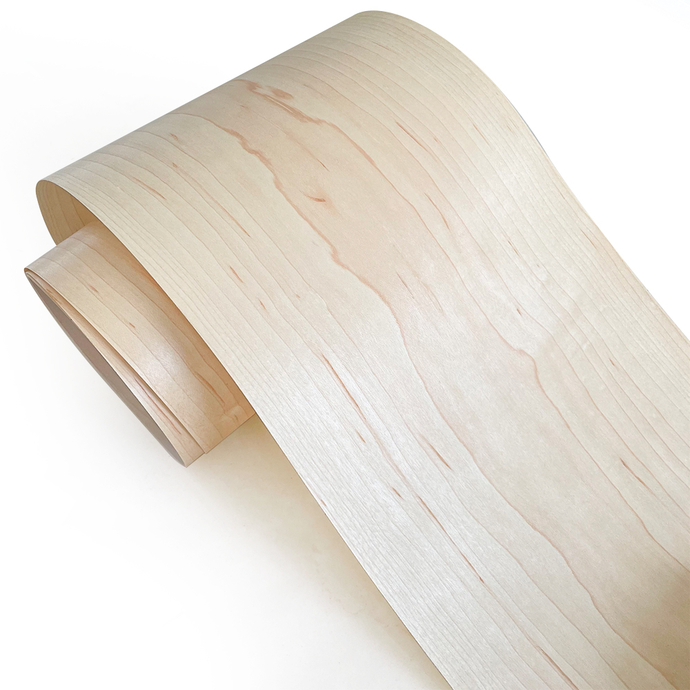 1Roll Natural Maple Veneer Sheet, Crafts Wood Veneer for DIY Furniture Stereo Speakers Guitar Renovate Wood Veneer Car Interior