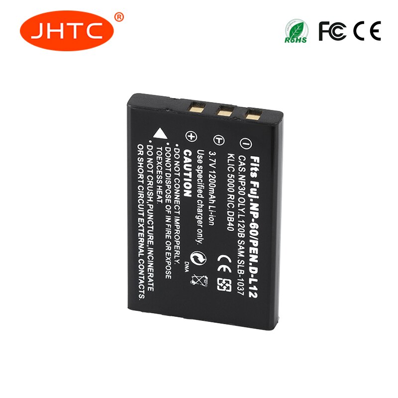 1200mAh NP-60 FNP60 SLB 1137 1037 CNP-30 K5000 D-Li2 Li-20B Batterie ...