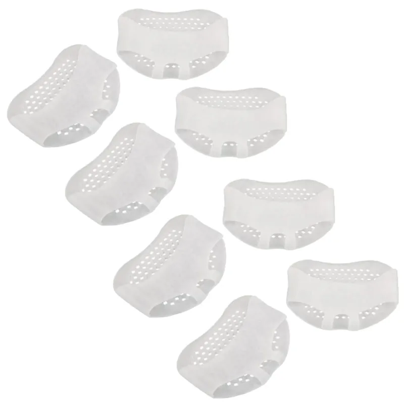 2/4/6/8 Stück Silikon-Schutzpolster Vorfuß-Gel-Pads Plantarfasziitis Fußschmerz-Linderungseinlagen Fußblasen-Pflegekissen: Gelb