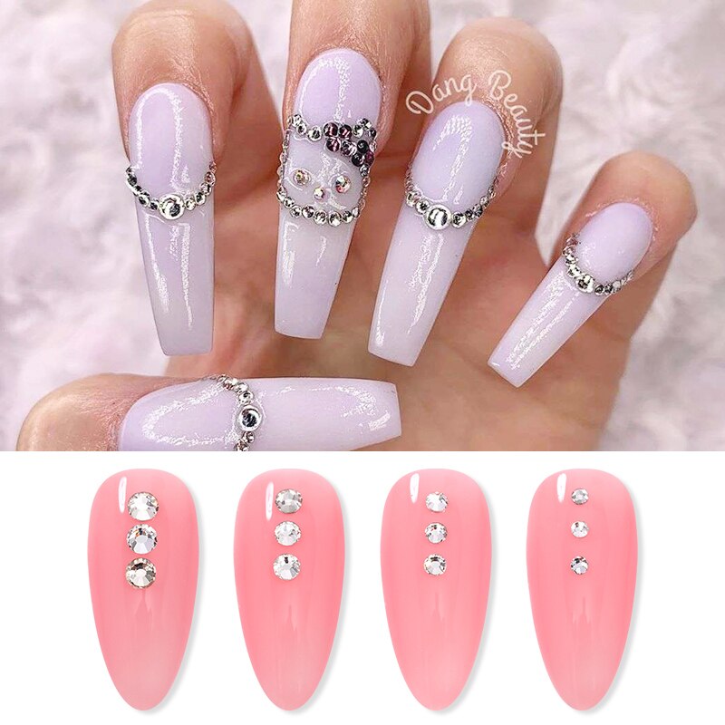 100PCS/Bag Crystals Clear Sharp Flat Back AB Glass Rhinestones Glittering Rhinestone Nails Art Decoration DIY Accessories