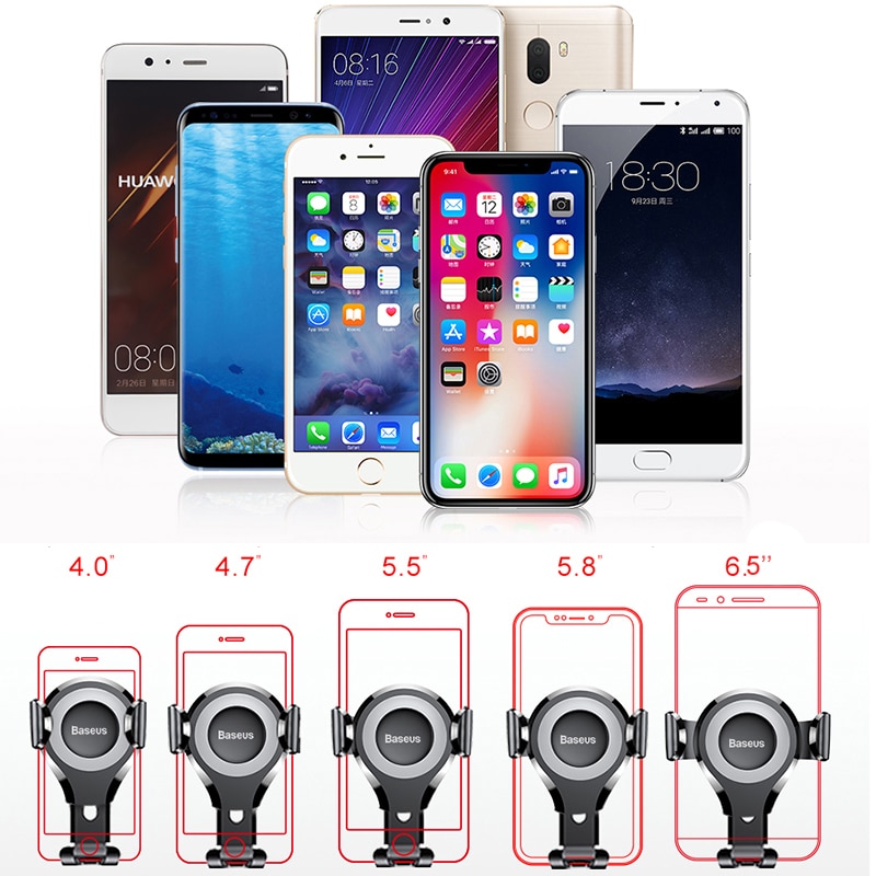 Baseus Gravity Auto Telefoon Houder Voor Iphone 11 Pro Max Samsung Zuignap Auto Houder Voor Telefoon In Auto Mobiele telefoon Houder Stand