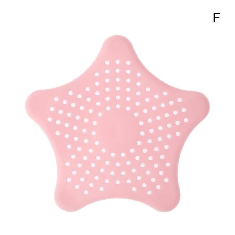 Pentagram gummi antiblokerende gulvafløb køkkenvask hårsi fanger kloakafløb badeværelse  a0 c 6: F