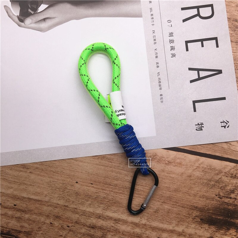 Llavero fluorescente con cordón para llaves, correa de cuello corto para llaves de coche, bolso para niños, colgante, para amigos: 3
