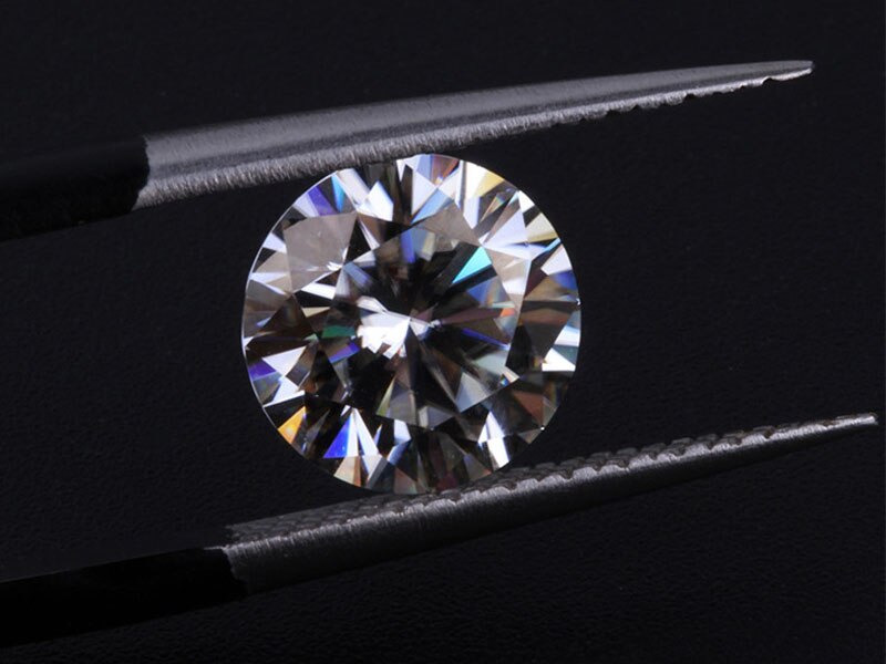 Pierres précieuses en vrac Moissanite IJ couleur 1.2ct 1.2 Carat 7mm clarté VVS ronde bijoux Bracelet diamant anneau matériel pierres en vrac