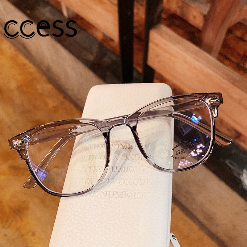 Women Glasses Frame Men Eyeglasses Frame Vintage Round Clear Lens Glasses Optical Spectacle Frame Transparent