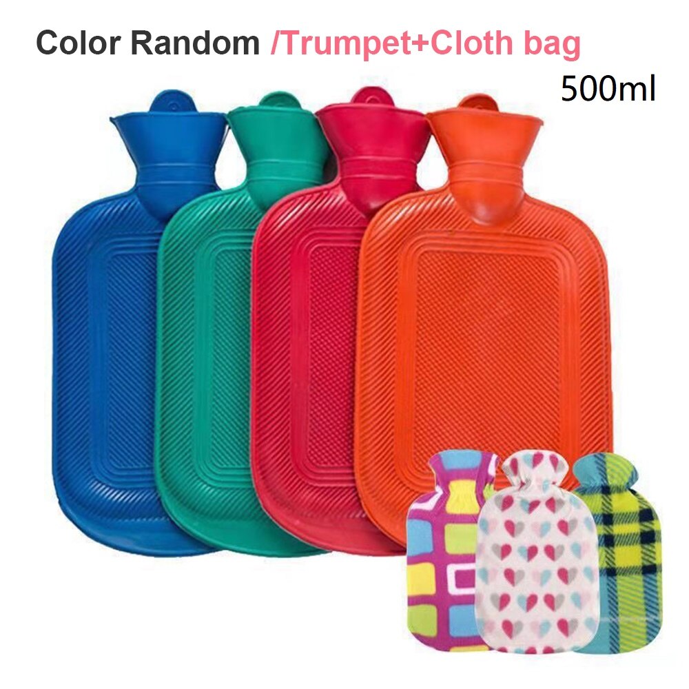 500 1000 1750 2000ml tjocka vattenflaskor vintervarma för tjejer kvinnor smärtlindring säng hand fötter vattenpåse färg slumpmässigt
