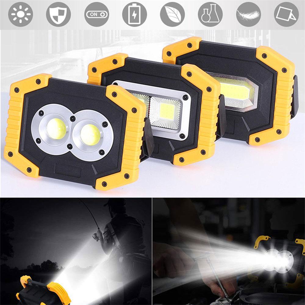 DC 5V LED COB Work Light IP65 Waterproof 3 Modes Square Storeroom Construction Site Garden Night Fishing Camping Emergency Lamp