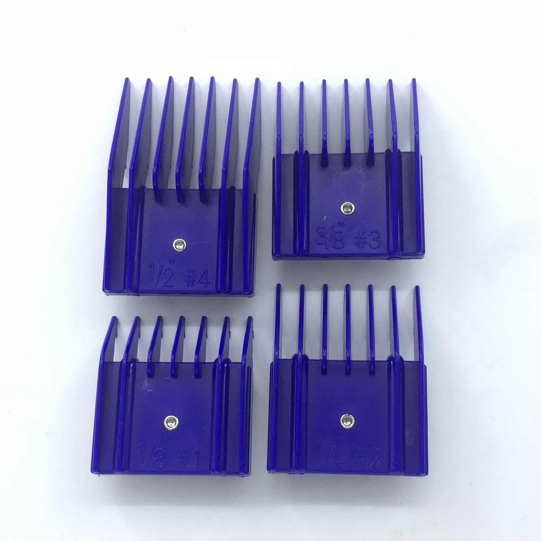 Guide de fixation de lame de tondeuse pour animaux de compagnie, peigne de taille Standard adapté à la lame Oster A5, 4 pièces/ensemble: Violet