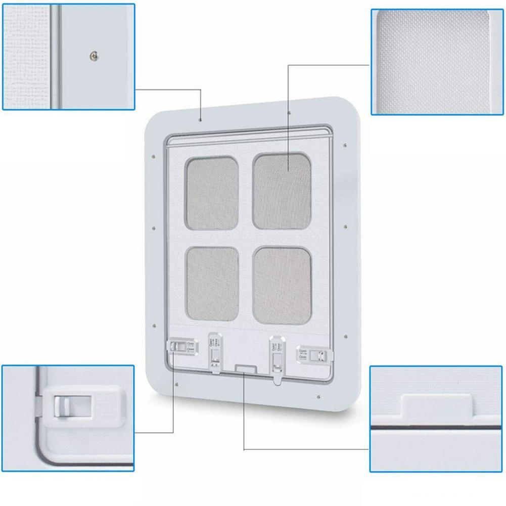 Pet Screen Door Automatic Lockable Screen Dog Door Window Security Flap Gates Pet Tunnel Dog Fence Free Access Door For Home