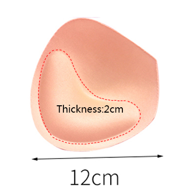1 paar Schwamm Einsätze In Bh Gepolsterte für Badeanzug Brust Push-Up Füllen Büstenhalter Brust Patch Pads Frauen Dessous Zubehör