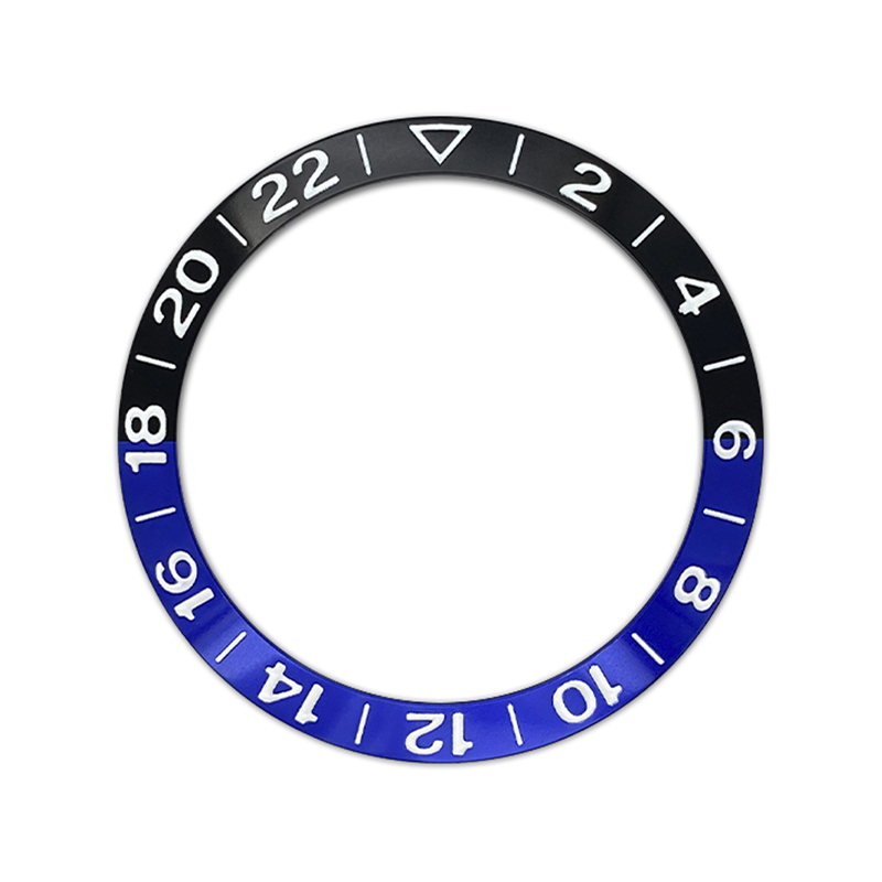 38Mm Gebogen Aluminium Horloge Bezel Insert Ring Past Nh35 Nh36 Skx007 Skx009 Gmt Sub Horloge Case 2-22 Horloge Ring Vervangt Onderdelen: # 1B/Paars