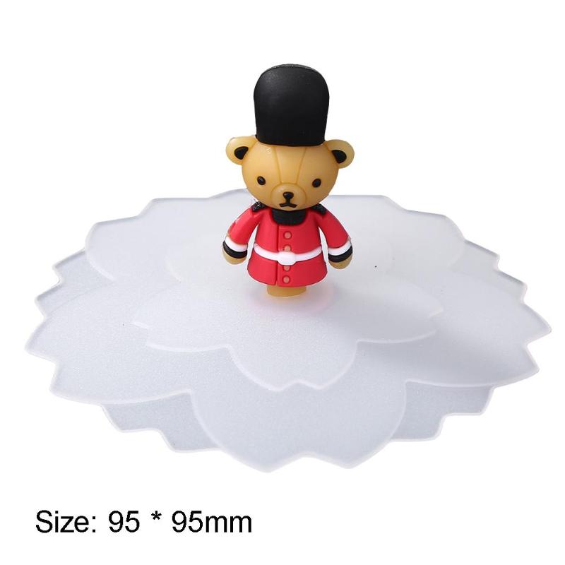 Anti-damm återanvändbar hög temperaturbeständighet förseglade koppar lock söt silikon kopp täcke temugg koppar sugförslutningslock: D