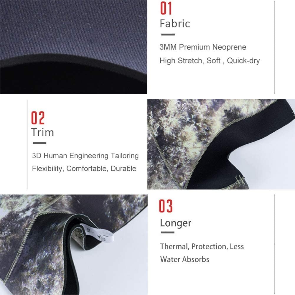 3mm Scuba wetsuit hood Diving Hood With Shoulder dive hood cap for cold water scuba dive sports camo Cap Waterproof keep warming