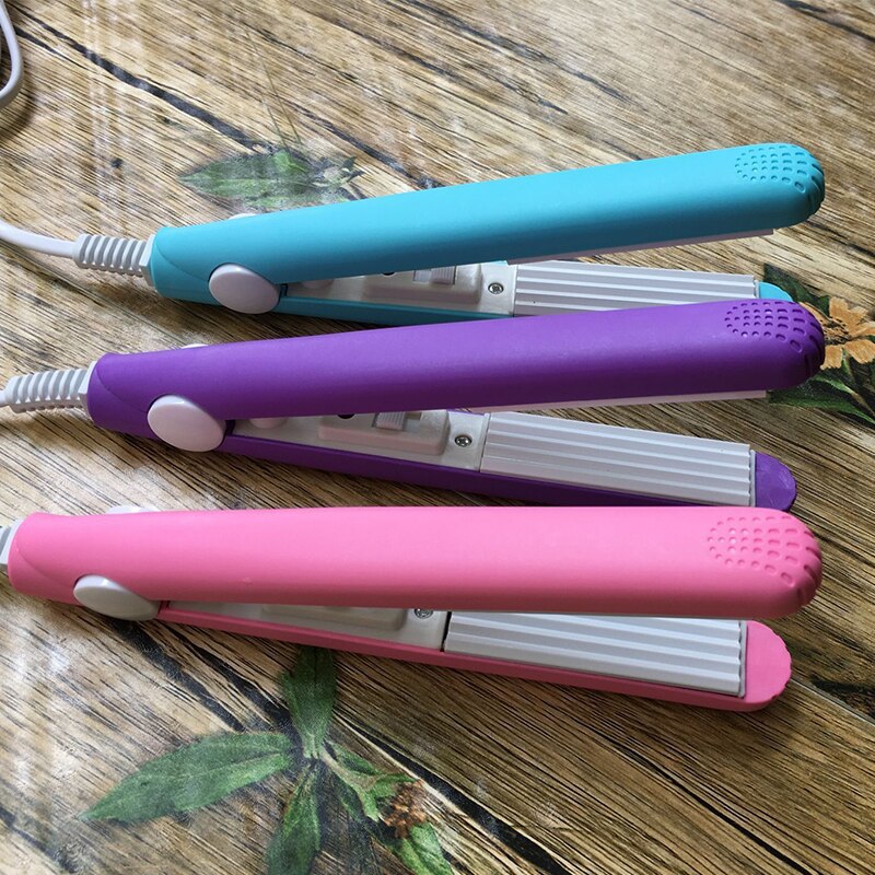 mini rettetang jern hårkrøller bærbar hårkrymper hår krølltang stylingverktøy modellbygger