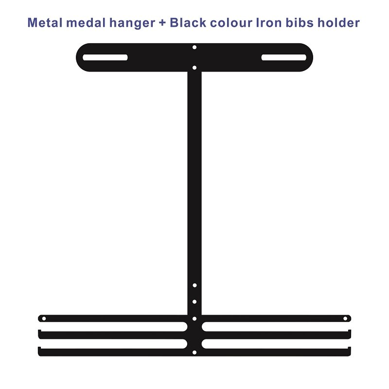 Marathon Number Bib and Medal Hanger: 2 Bar Metal and T