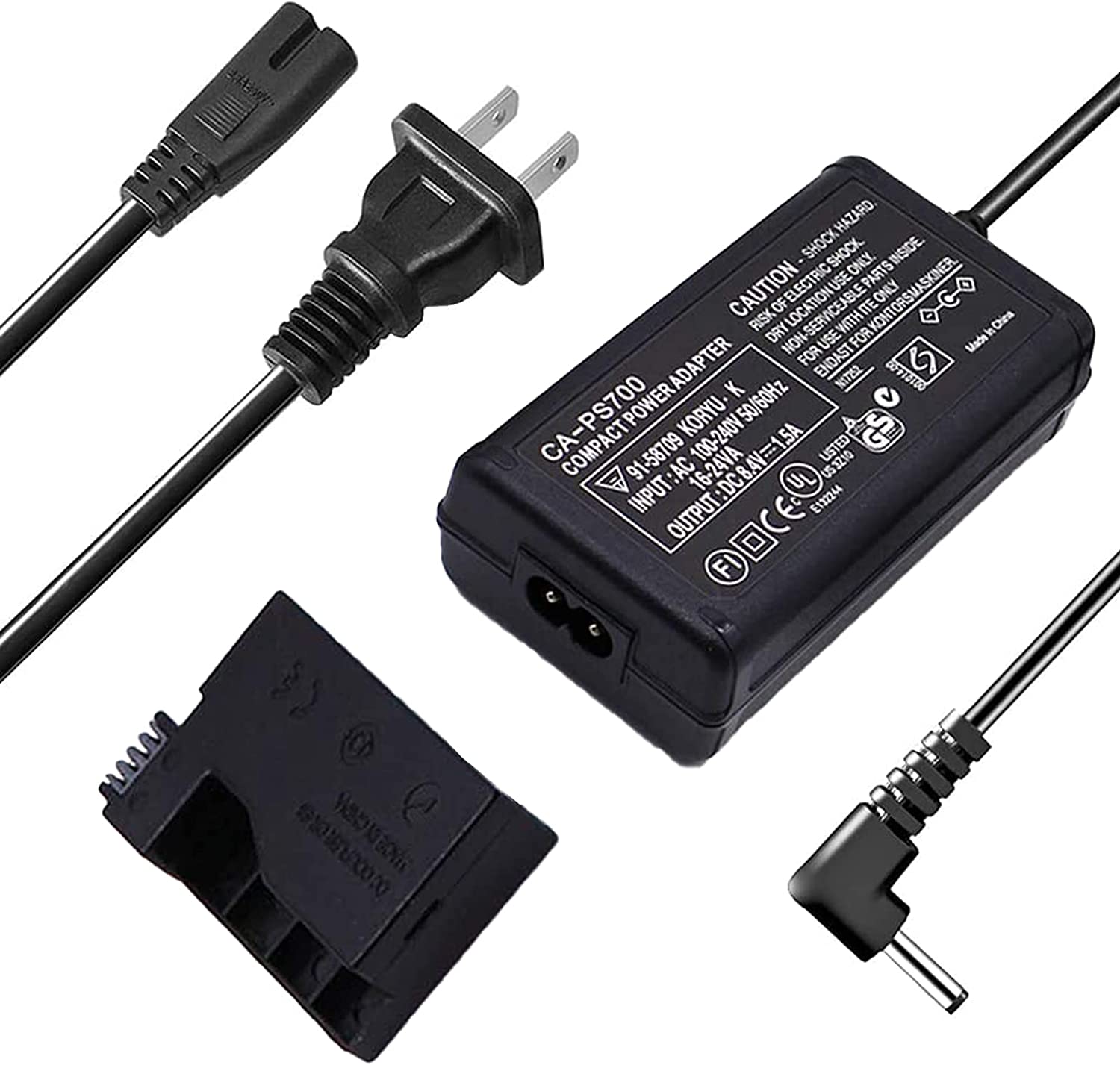 ACK-E8 AC Power Supply Adapter CAPS700 +DR-E8 for Canon EOS Rebel T2i T3i T4i T5i 550D 600D 650D 700D Kiss X4 X5 X6