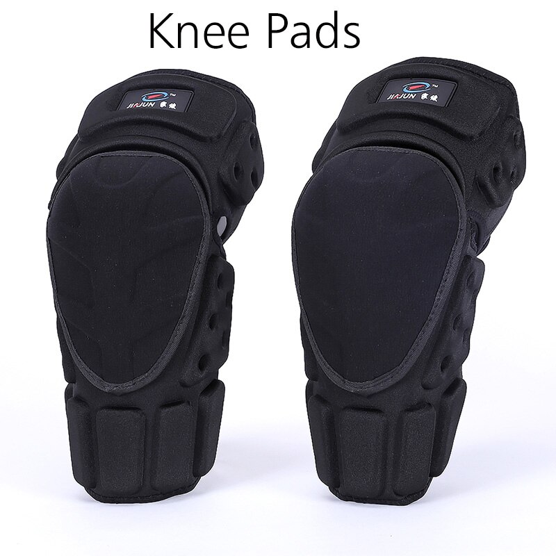 Kevlar 2pcs Knee And Elbow Support Adult Field Pulley Bike Motorcycle Knee Protector Brace Protection Elbow Pads Riding Exercise: Knee pads / L