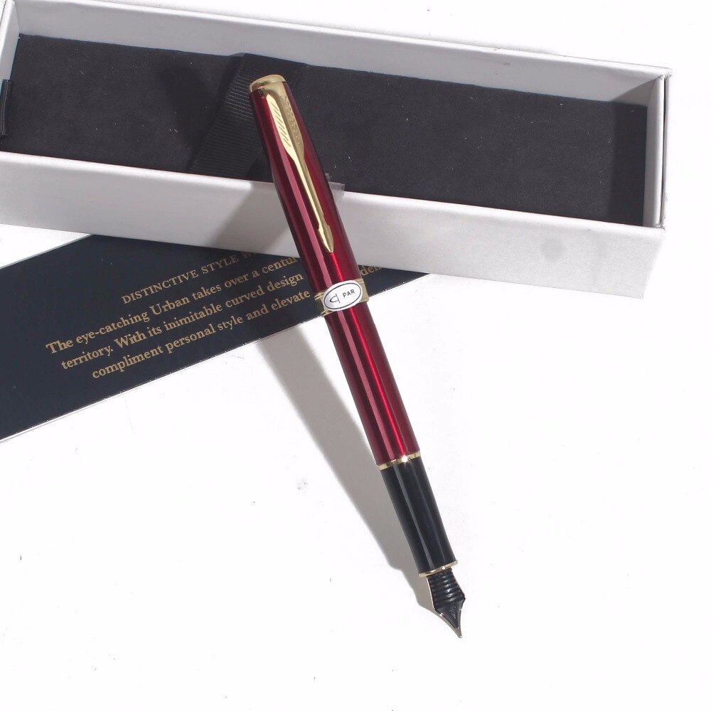 Sonneting Fountain pen metal office school pen Classic gold black gold clip pen with box black pen