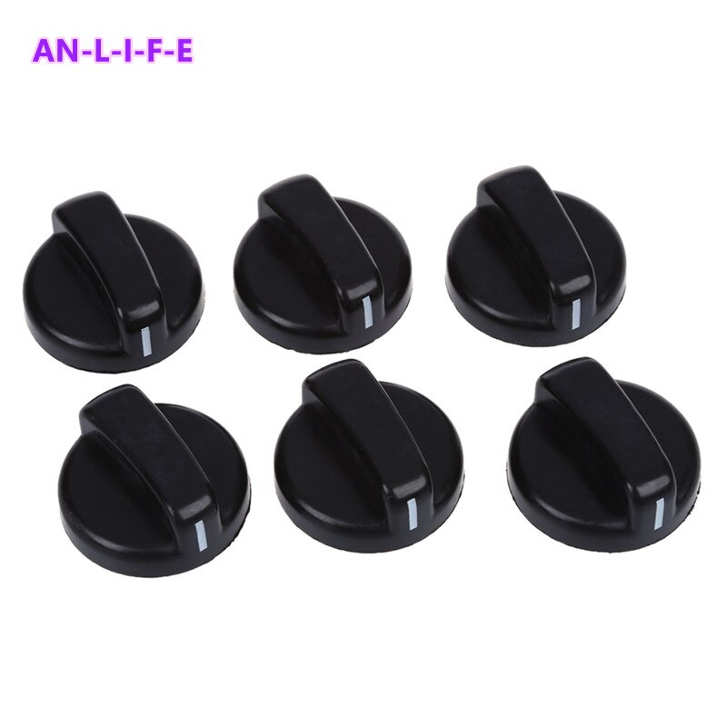 knob for gas cooker 6 PCS Kitchen Black Plastic Gas Stove Cooker Control Knobs Gas stove knobs