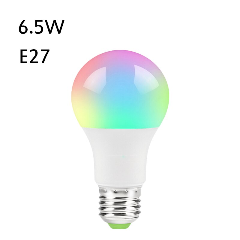 Magic 7W E27 RGB Led Light Bulb Smart Home Bluetooth Lamp Color Change Dimmable AC 85-265V Work with ALexa Google Home: Default Title