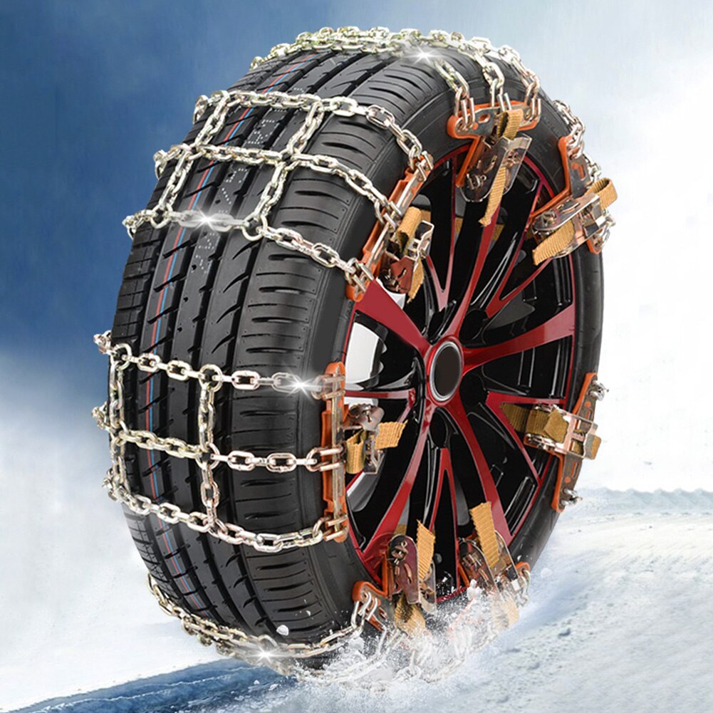 Steel Car Tire Chain Tyre Traction Chain Universial Car Snow Chains Winter Use for Snow Ice Road Winter Vehicle Tools