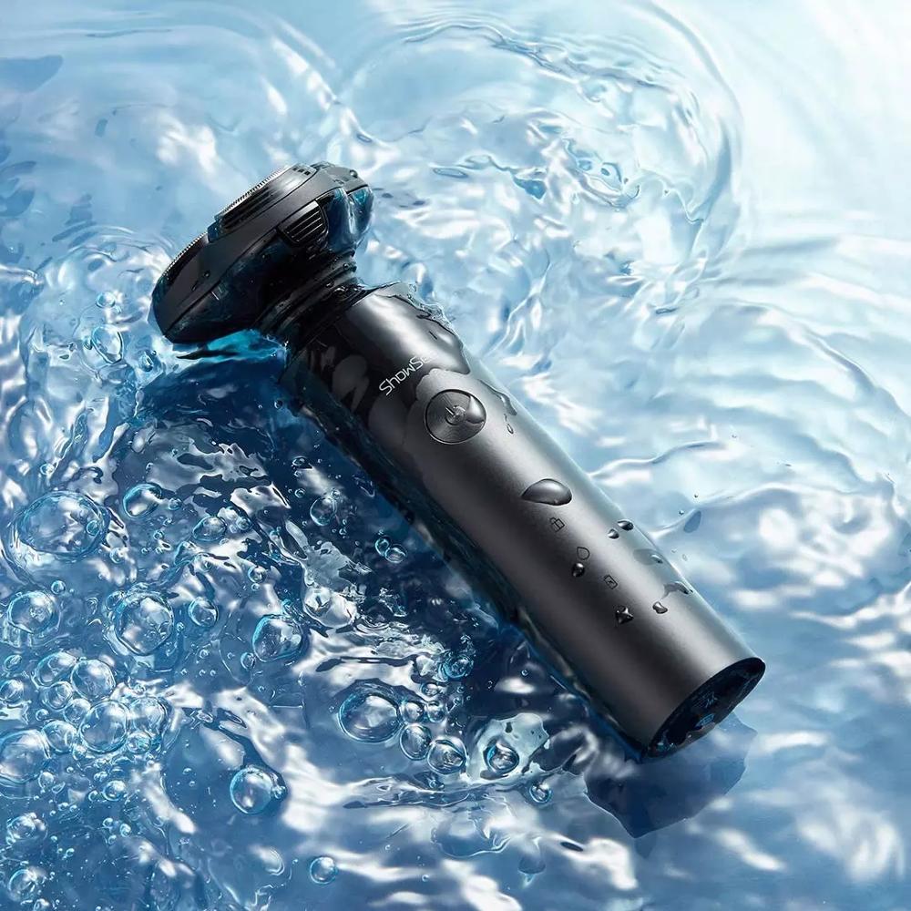 Showsee Electric Shaver Razor Beard Trimmer For Men Dry Wet Beard Trimmer Portable Rechargeable Washable Shaving Machine