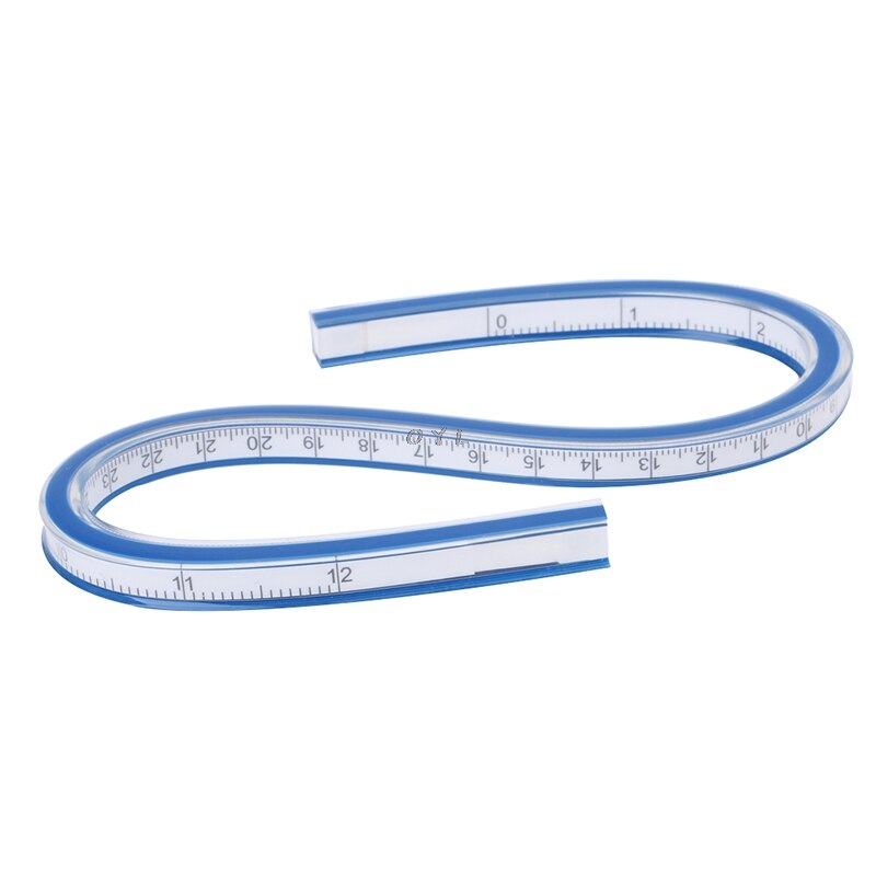 Flexible curva gobernante de redacción herramienta de dibujo de vinilo de plástico 30cm 40cm 50cm 60cm