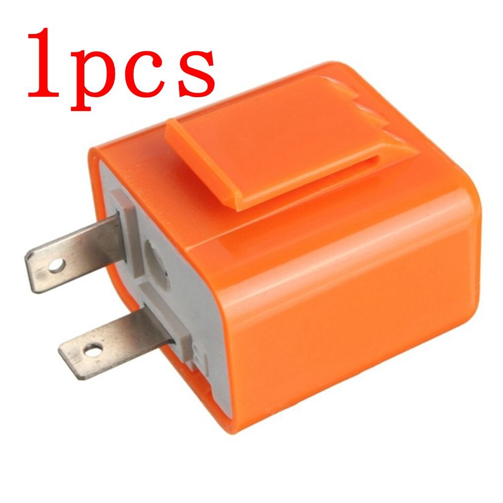 Turn Indicator Light LED Flasher Adjustable Frequency Motorcycle Motorbike Direction Light 12V Flash Relay: 1pcs orange