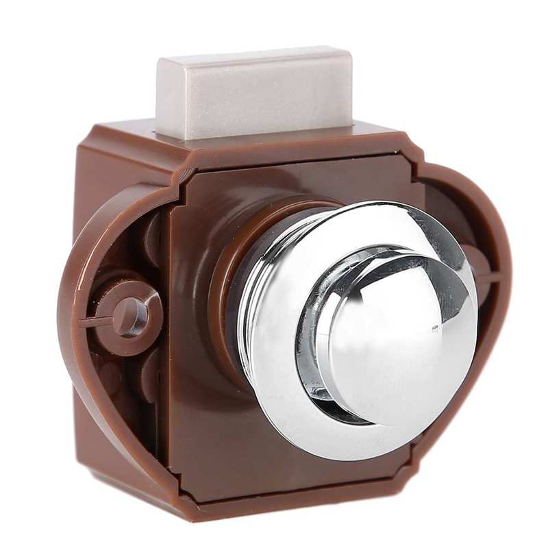 boat marine yacht rod Zinc Alloy Keyless Push Button Catch Lock For Boat RV Drawer Cabinet Door Knob boat
