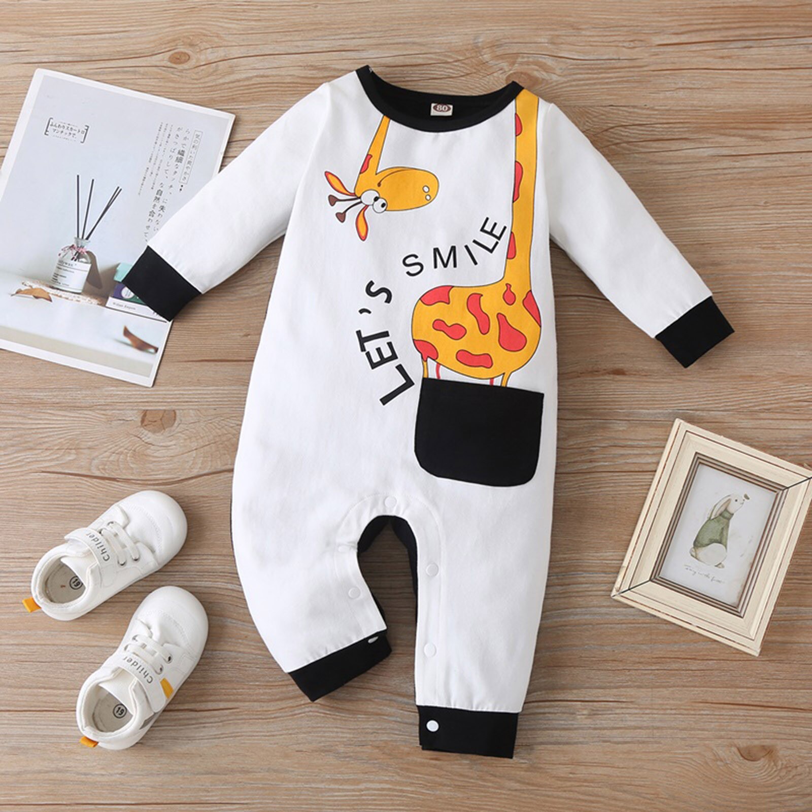 Romper Baby Baby Jongens Meisjes Kleding Lange Mouwen Dieren Brief Romper Baby Meisje Jumpsuit Kleding Одежда Для Мальчиков