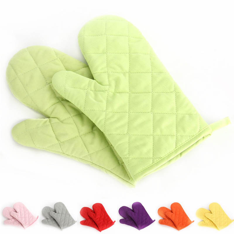 Guante aislante antideslizante resistente al calor, utensilio de cocina para horno microondas, guantes de algodón para hornear, 1 ud.