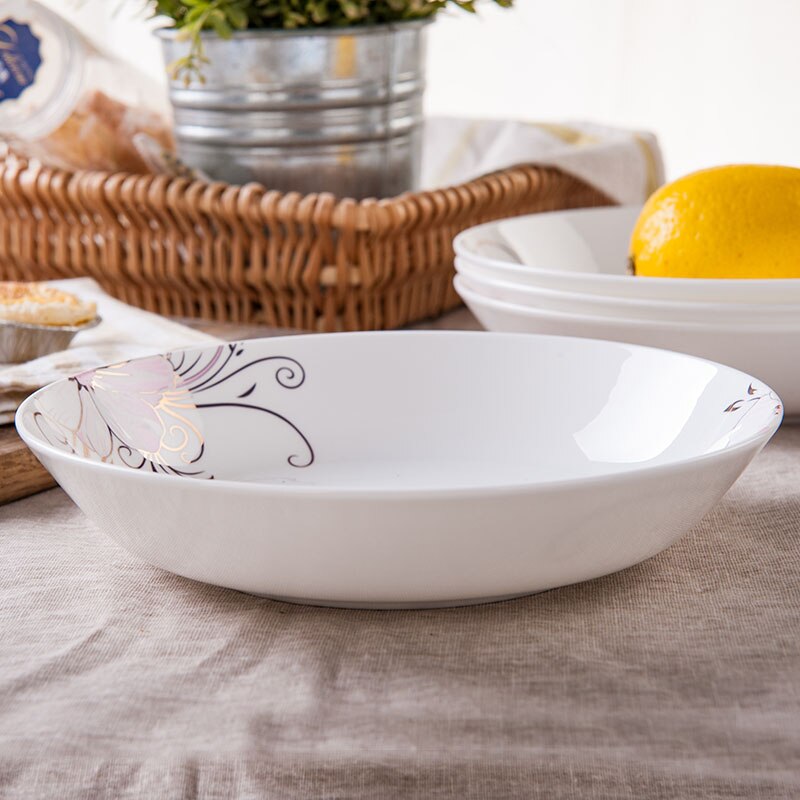 8 inch plate China cake plate cake fruit plate Ceramic steak plate: see chart1