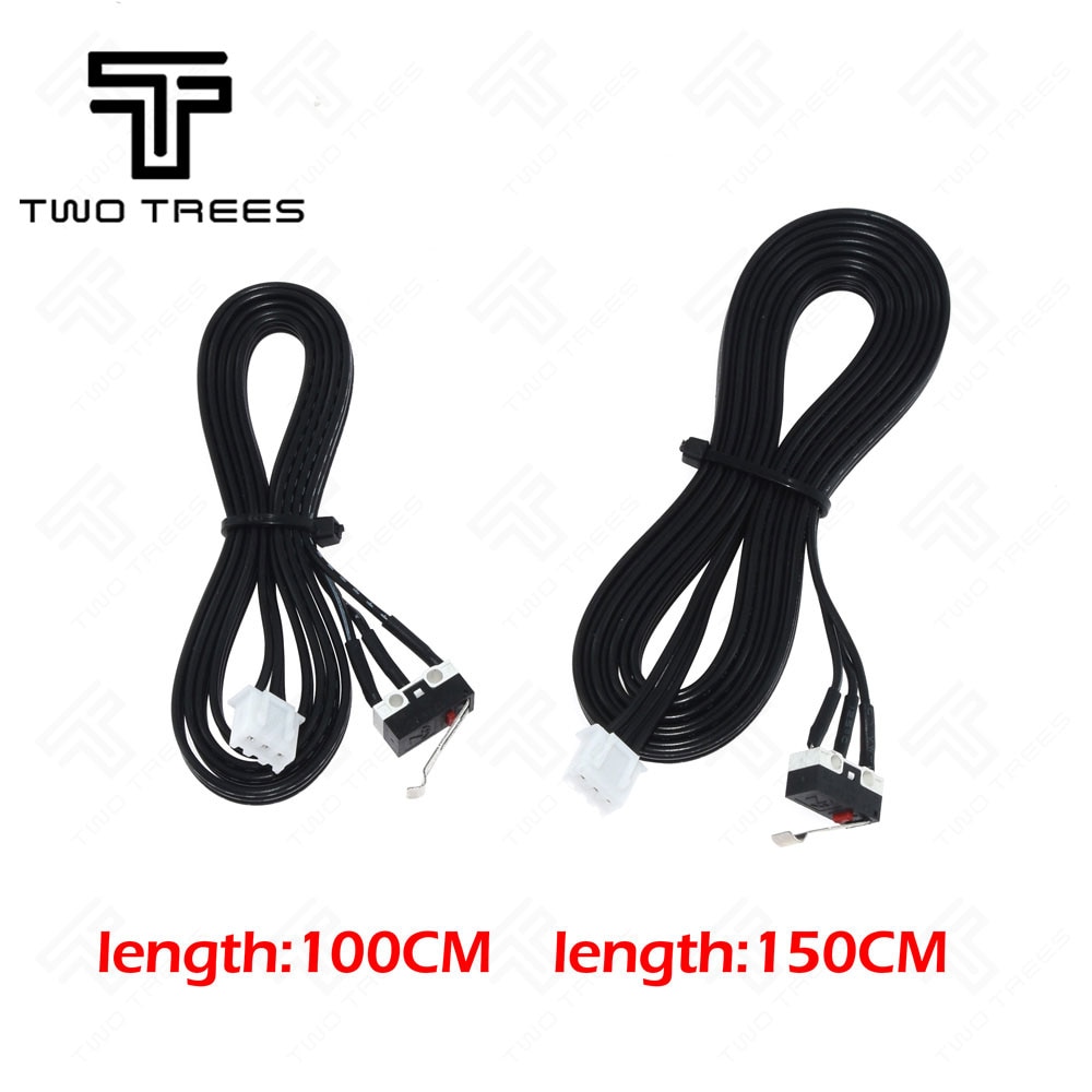 3D printer DIY accessories limit switch with line micro switch stroke reset switch micro touch switch black one With Line 100cm