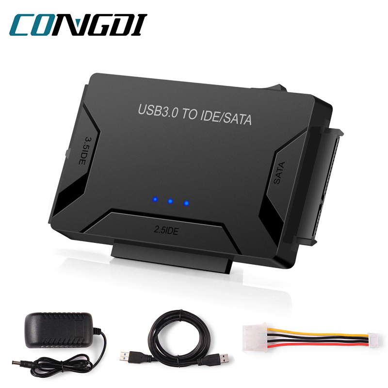 adapter dysku twardego USB 3.0 na SATA IDE 2,5/3,5 cala HDD SSD Napęd optyczny Konwerter transferu danych robić laptopa Dysk twardy komputera stacjonarnego