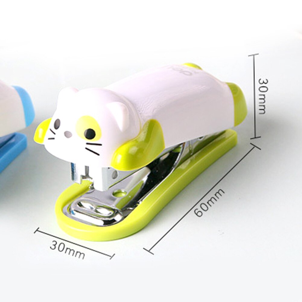 Mini tegneserie hund desktop hæftemaskine hjemmekontor papirvarer med hæfteklammer barn