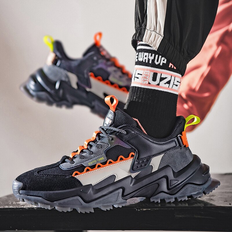 Lente En Herfst Mesh Outdoor Slijtvaste Daddy Schoenen Koreaanse Versie Van De Trend Van Mannen Casual sport Schoenen