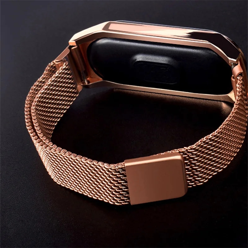 LED Women Watch Magnetic Watchband Strap Waterproof Touch Feminine Clock Digital Wristwatches