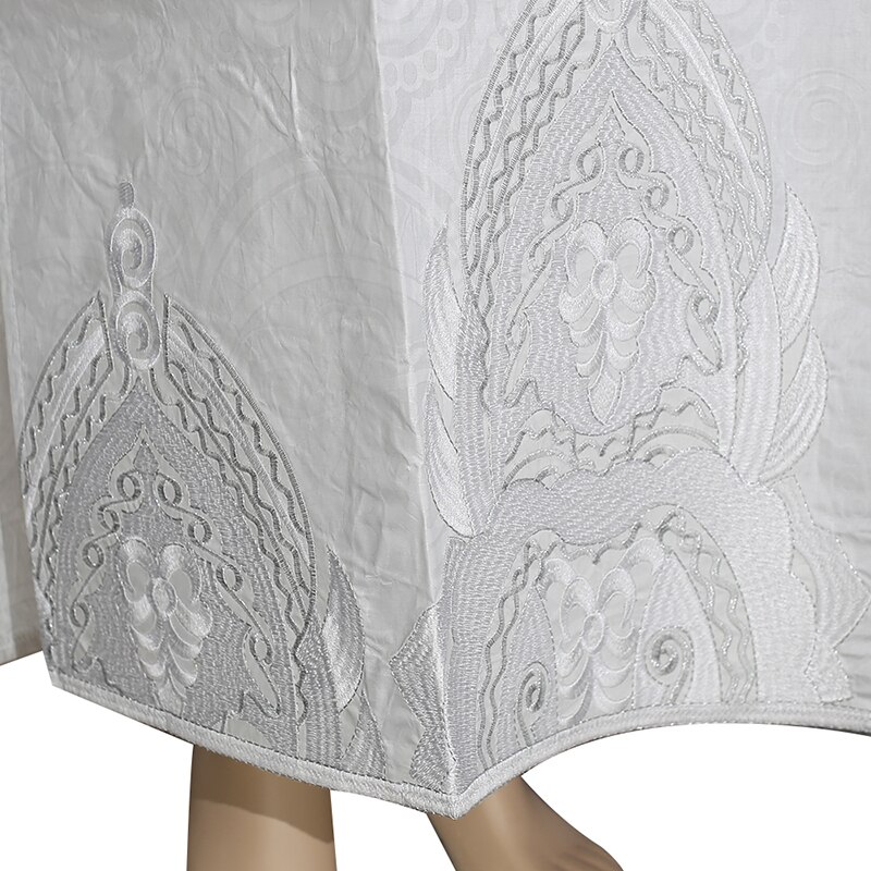 H & D-robe africaine blanche pour femmes, bazin, riche et pierres, dashiki, collection