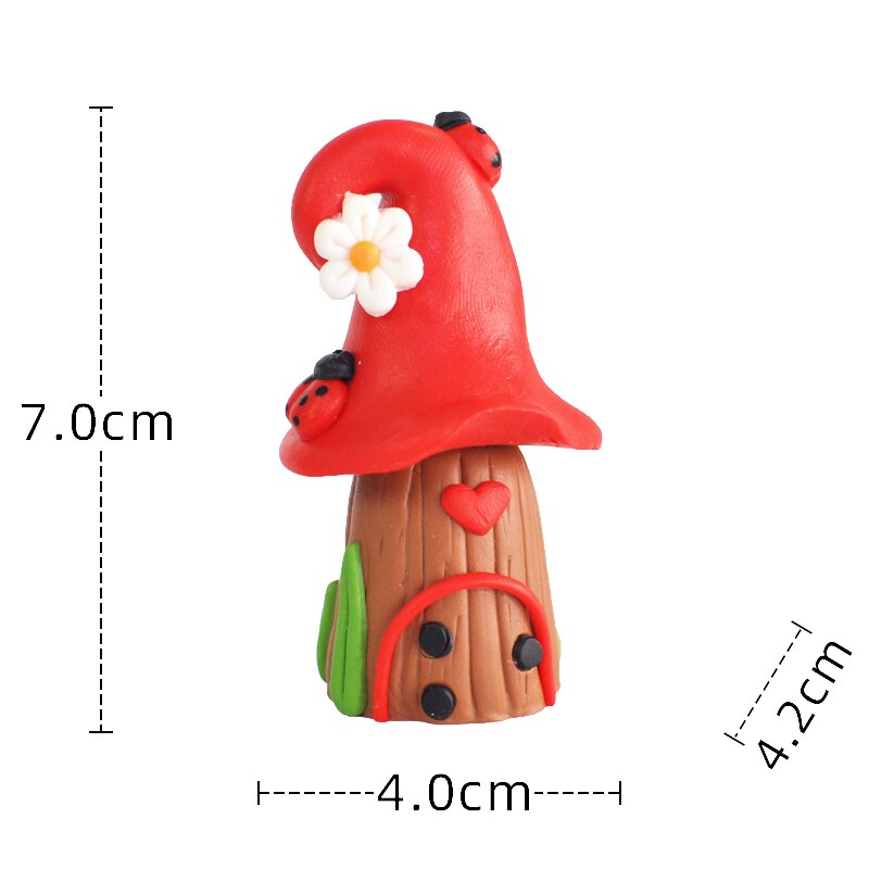 Princess Girl Happy Birthday Cake Topper Soft pottery Tree Insert Decor Apple tree Mushroom Cabin Baking Cakes Decoration: 4