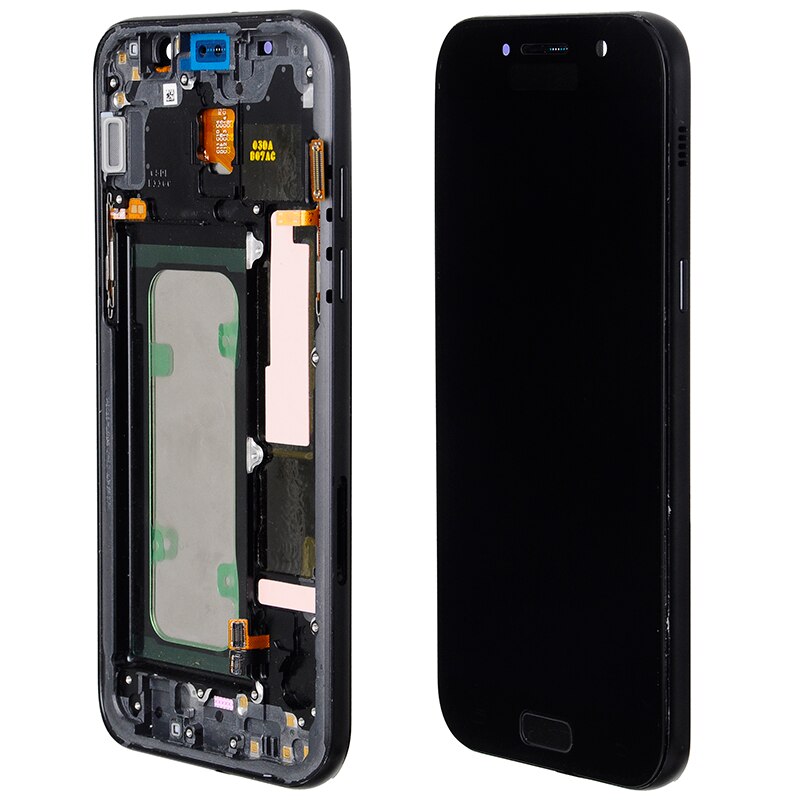 Dinamico A520 Display Voor Samsung Galaxy A5 Lcd A520F Display Touch Screen Digitizer Panel Assembly Met Frame