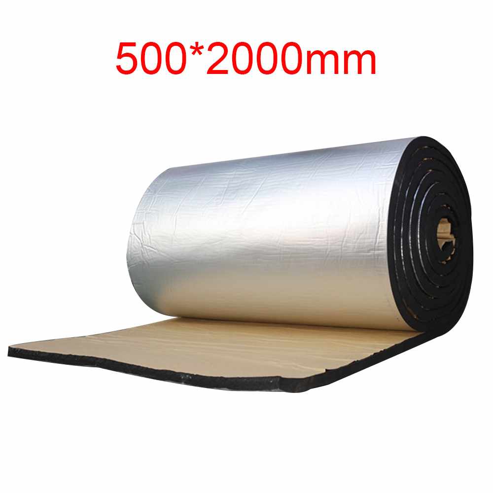 7mm Big Size Auto Truck Firewall Warmte Lawaai Geluidsisolatie deadening dichtslaan in de auto voor peugeot 301/406 fluence opel: 500x2000mm