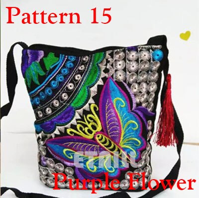 Chinese Nationale Etnische Stijl Messenger Bag Vintage Bloemen Geborduurde Leuke Canvas Crossbody Tas Meisjes Kleine Telefoon Tassen