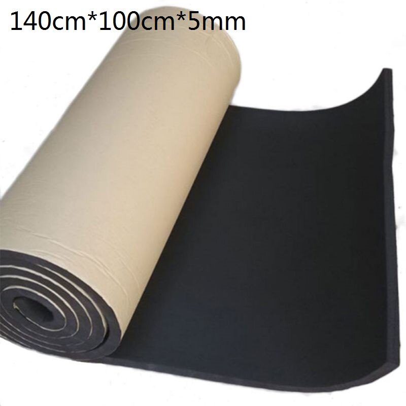 Auto geluidsisolerende katoenen warmte-isolatie pad schuim 1 rol 140 x 100cm materiaal auto-interieur accessoires: Bruin