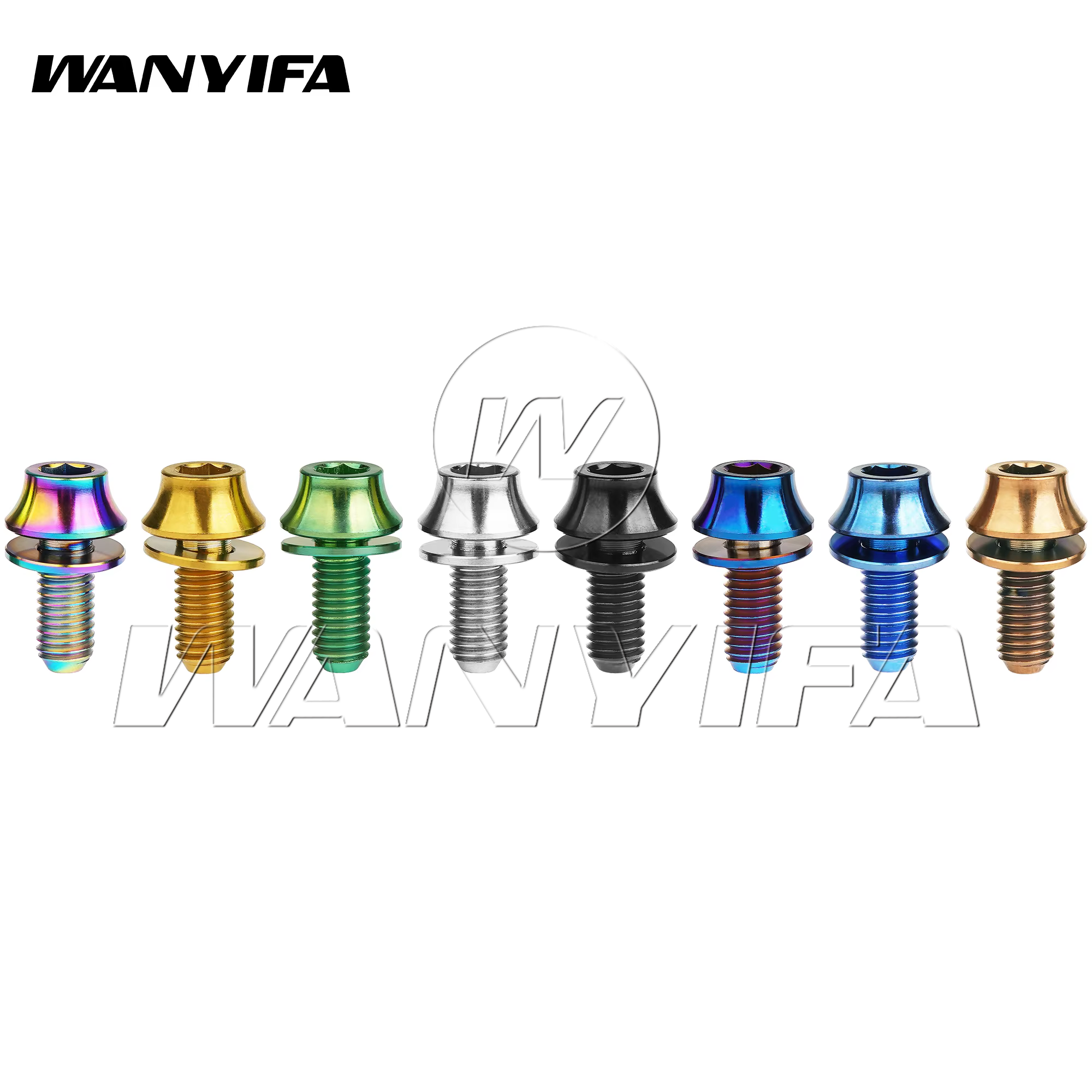 Wanyifa 2 Stück Titanschrauben M5 x 12 mm Fahrrad Flaschenhalter Schrauben MTB Rennrad Wasserhalter Feste Schraube Zubehör