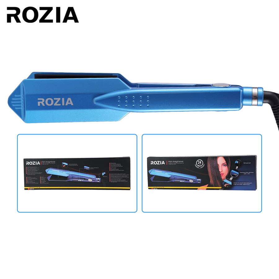 ROZIA Hair Straightener Fast Heating Flat Iron Hair Straightening 450F Temperature Curling Iron Styling Tool: Default Title