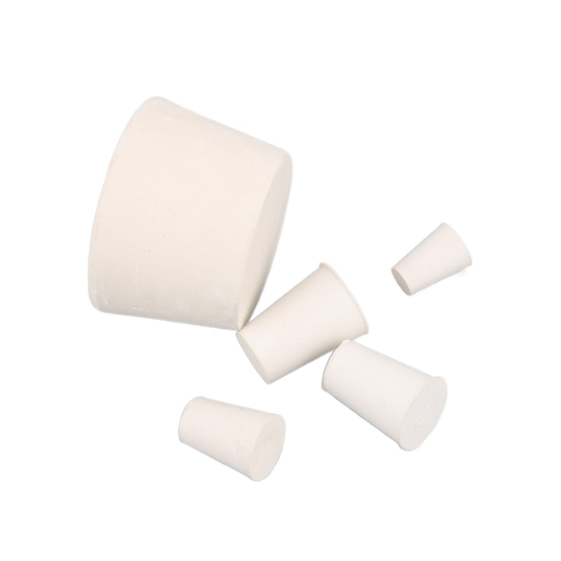 1pc 000#-14# White Solid Conical Rubber Stopper Blanking Plugs Tank Pipe Tapered Plug Seal End Cover Caps