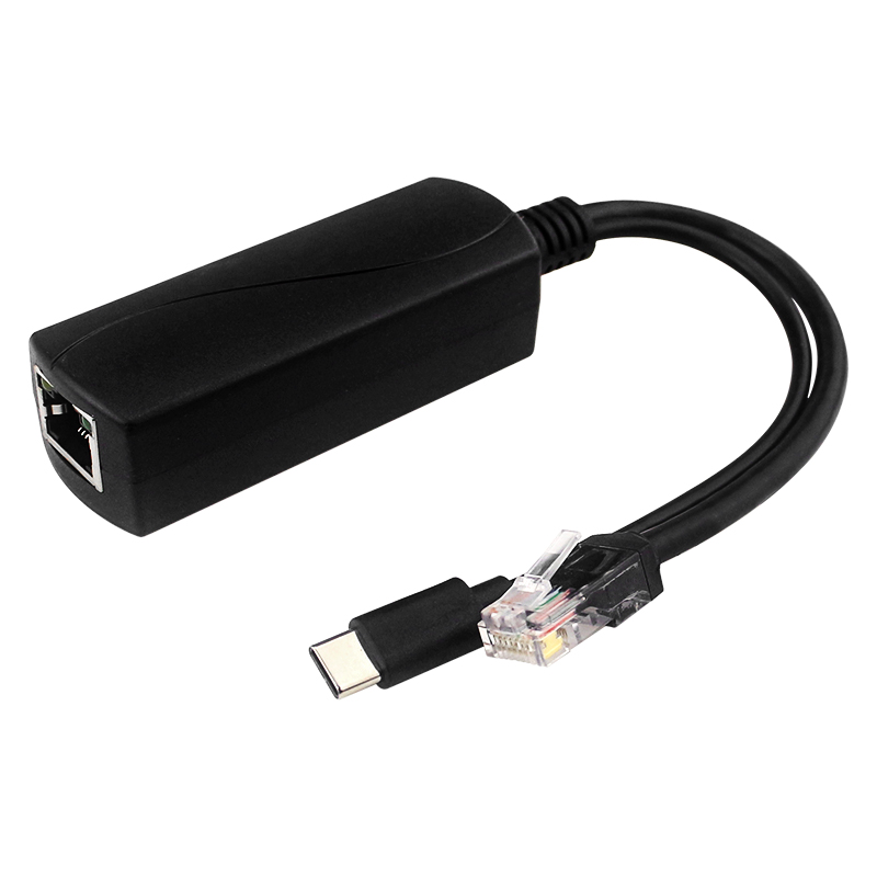 Raspberry pi  pi 5 gigabit poe splitter 5v 3a 10/100/1000 mbps usb type c til poe splitter stik til raspberry pi  pi 5