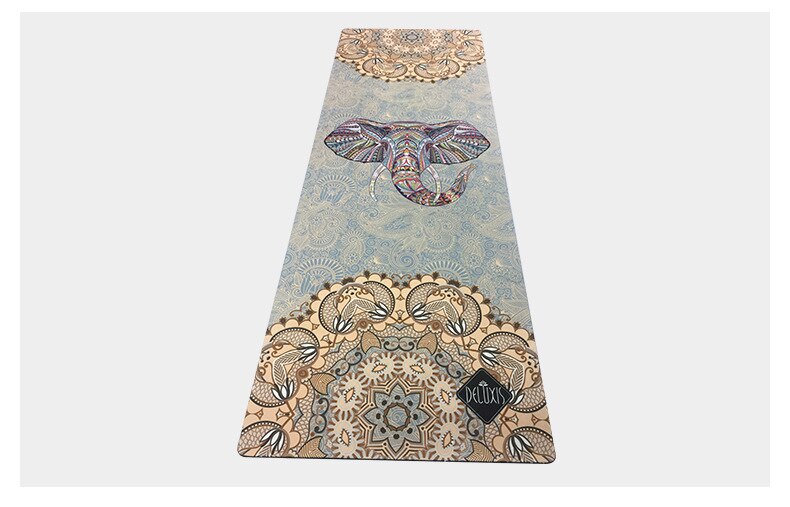 Suede Rubber Yoga Mat - 183x61cm - 3.5mm Thick - Non-slip Fitness Gym Pilates Exercise Pad: Default Title